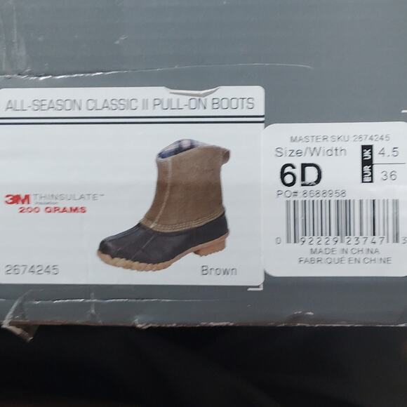 Natural Reflections Classic III Pull-On Duck Boots, 6D, Waterproof & Insulated - Picture 10 of 16